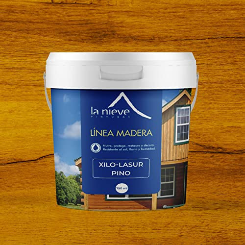 Barniz protección acrílico madera Xilo-Lasur interior y exterior (750 mililitros, Pino)