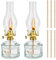AFASOES 2er Set Petroleumlampe Outdoor Öllampe Laterne Petroleum Garten Sturmlaterne Petroleum Feuerhand Höhe 28.5 cm Lampenöl für Öllampen Petroliumöllampe glas kerosinlampe mit 6pcs docht für Tisch