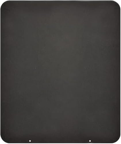 Pedana Salvapavimento per Stufe a Pellet e Legna 70x60 cm in Acciaio Nera