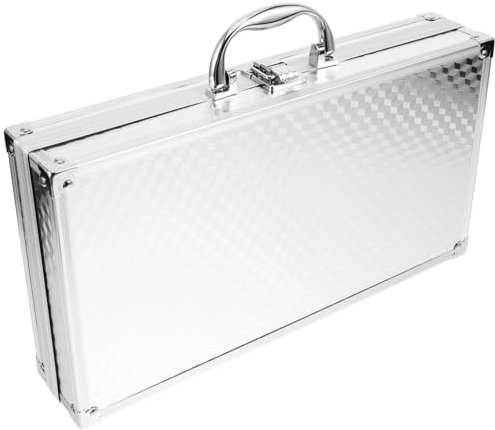 Abaodam Mikrofonkoffer Hartschalen-Mikrofonschaum-Tragekoffer Handmikrofonkoffer Mikrofon-Aufbewahrungstasche Rahmen Aus Aluminiumlegierung Tragetasche Für Mikrofonaufbewahrung