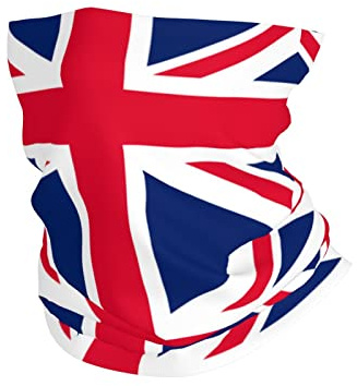 Damen Herren Haarband Union Jack Bandana Atmungsaktiv Halstuch Stilvoll Schlauchschal Für Jagd Wandern Motorrad