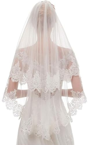 CULEO Voiles Femme,Voile de mariée en dentelle, photographie, coiffe, robe de mariée de voyage