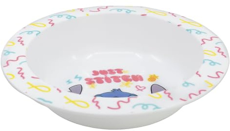 Stor Ciotola Originale Disney Stitch in plastica alimentare per bambini piccoli, adatta al microonde, facile da pulire e riutilizzabile.
