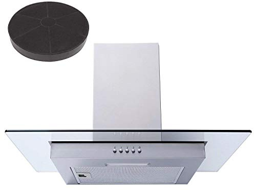 SIA FL60SS 60cm Flat Glass Stainless Steel Chimney Cooker Hood Fan And Filter