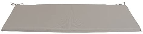 CB Home & Style Bankauflage Outdoor 120 x 40 cm Bankkissen Gartenbank Auflage wasserabweisend (Taupe)