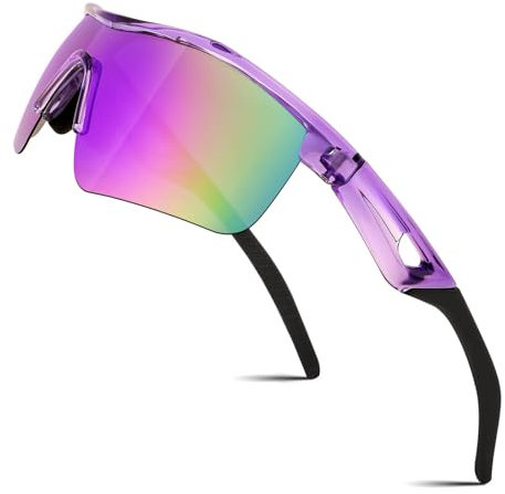 FEISEDY Sport Polarisées Lunettes de Soleil pour Enfants Protection UV400 Ultra Léger Flexible TR90 Cadre pour les Enfants Garçons et Filles de 7-12 ans B2454