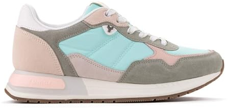 Yumas Zapatilla Sneaker ARAFURA Caqui para Mujer con Cierre de Cordoneras. Talla 40