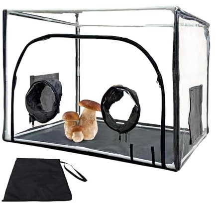 Mycology Still Air Box, da allevamento di funghi, scatola portatile per la coltivazione di funghi, set di coltivazione di funghi, sacchetto di allevamento, cappa aspirante per coltivatori di