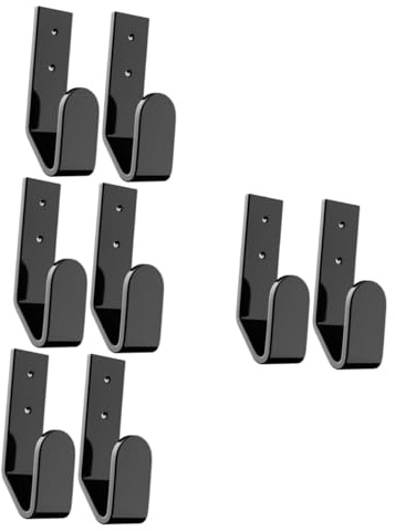 NUOBESTY 8pcs Acrylic Keyboard Wall Mount Holder Keyboard Wall Hanger Bracket for Storage for Home Office Desk Organization