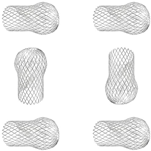 ROYJJ 6pcs Strong Aluminum Stretchable Drain Cover Leaf Guards Gutters Caps for Bathroom Sink & Bathtubs Clog Preventi Aluminum drain pipe strainer cap anti-leaf strainer