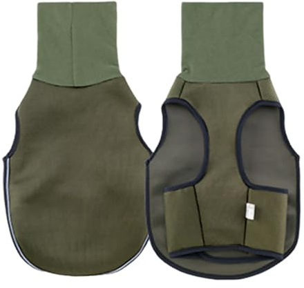 Introti Chaleco antiansiedad para perros con ropa reflectante calmante para mascotas (verde M)