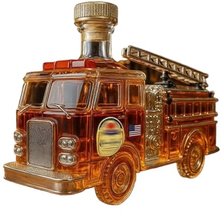 Caraffe Per Alcol,Servizio di Camion dei vigili del fuoco 30 cl,Bicchiere da whisky e bottiglia di vino - Per Tequila Cocktail Vino Alcool Festa Di Compleanno Bar Casa