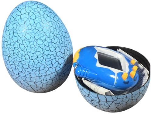 Macchina da gioco elettronica blu per animali domestici Mini console di gioco portatile Cracked Egg Digital Virtual Pet Toys