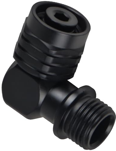 Haodream Scubas Raccord de régulateur de plongée, résistant à la corrosion, pivotant à 90 °, adaptateur de tuyau pour régulateur de respiration sous-marine, accessoire de plongée