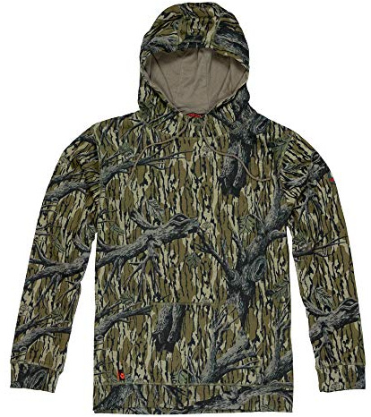 Mossy Oak Vintage Camo Hoodie for Men, Mens Hunting Hoodies, Camouflage Clothes, Original Treestand , X-Large
