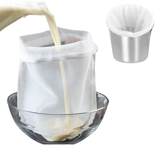 SOONHUA Sacchetto Filtrante Sacchetti Filtranti per Filtri per Alimenti a Maglia Fine per Latte alle Noci Succo Verde Birra Fredda Birra Fatta in Casa Riutilizzabile 22 Pollici X 26 Pollici