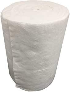 Cerámica fibra de lana, grosor 25 mm, densidad 96 kg/m3 – Aislamiento chimenea chimenea cocina horno alta densidad – Lana blanca (100 cm x 61 cm)