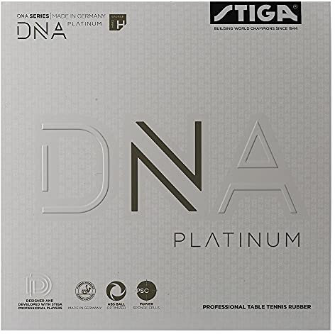 STIGA Unisex-Adult DNA Platinum H Tischtennisbelag, Rot, 2.3