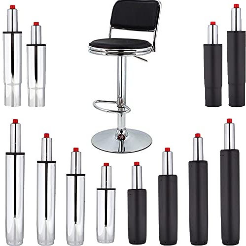 Gasfeder Bürostuhl für Bürostuhl - Länge 340 bis 520 mm stabile Gasfeder belastbar bis 200kg – Gasdruckdämpfer für Drehstuhl, Chefsessel, Hocker, Schreibtischstuhl Gasdruckfeder,Chrom,275mm