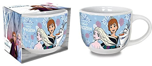 Tazza in ceramica, Frozen II, Disney, tazza larga jumbo, 380 ml, in scatola