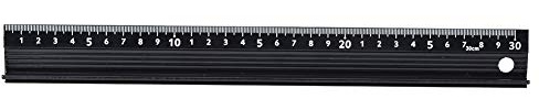 Safety Ruler with Guard, Cutting Ruler L Type Measuring Tool Hardware Accessory for Length Measurement(L Type 30cm)