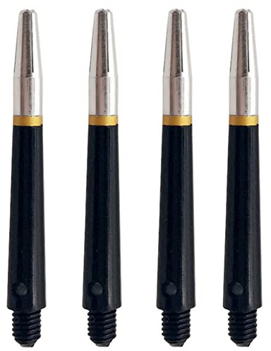 SELiLe Professionelle Aluminium-Schäfte, kurze Dart-Schäfte, Wurfbeschläge, 4 Stück/Set