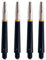 SELiLe Professionelle Aluminium-Schäfte, kurze Dart-Schäfte, Wurfbeschläge, 4 Stück/Set