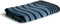 MÖVE Illusions Imprint Duschtuch 67 x 140 cm aus 100% Baumwolle, Steel Blue/Black