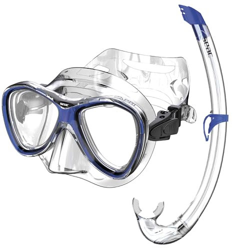 SEAC Set Bis Capri Top, Set mit Capri-Maske und Top-Schnorchel aus Silikon für Erwachsene und Jugendliche