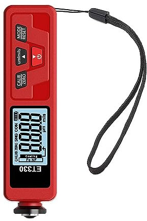 Medidor de espesor de pintura Medidor de espesor de recubrimiento ET330 + Zn retroiluminación 0-1500um medidor de espesor de pintura de coche medidor de espesor de recubrimiento de película for coche(