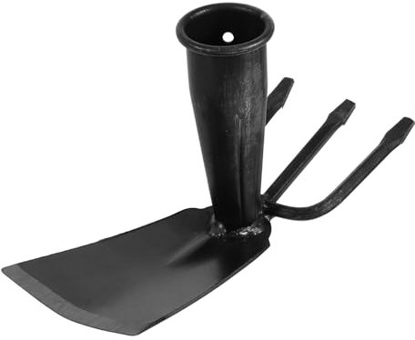 DIYEAH Zappetta Giardinaggio Utensili Manuali Coltivatore da Giardino in Acciaio al Carbonio Rastrello per Diserbo e Scavo Prati all Aperto