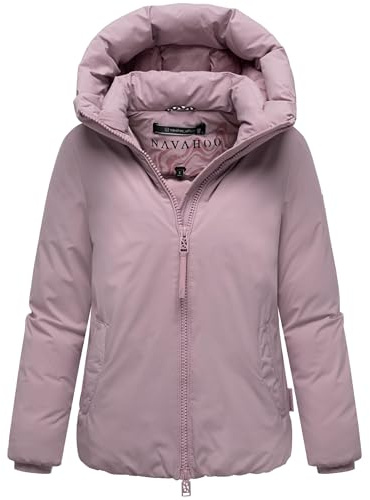 Navahoo Damen warme Winterjacke mit 2-Wege-Reißverschluss Blütenlicht 14 Lilac Rose Gr. L