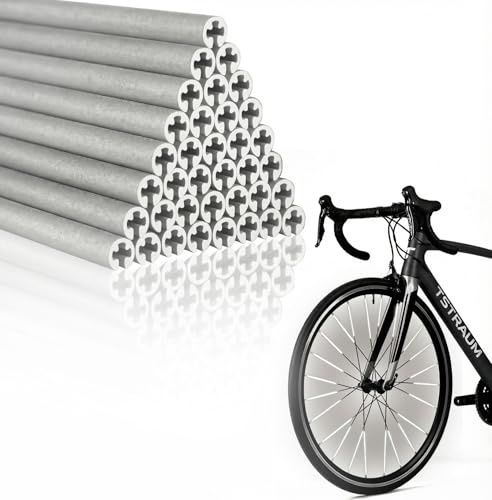 TSTRAUM Reflectores de radios, 36 unidades y visibilidad de 360°, resistentes al agua, reflectores de advertencia nocturnos para radios de bicicleta (bicicletas de carretera, de montaña y niños