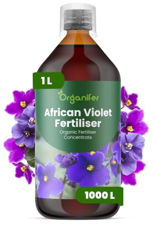 Flytande gödsel för afrikansk viol 1L – Organisk flytande gödsel för friska blad & riklig blomning – Snabb näringsupptagning – Organifer