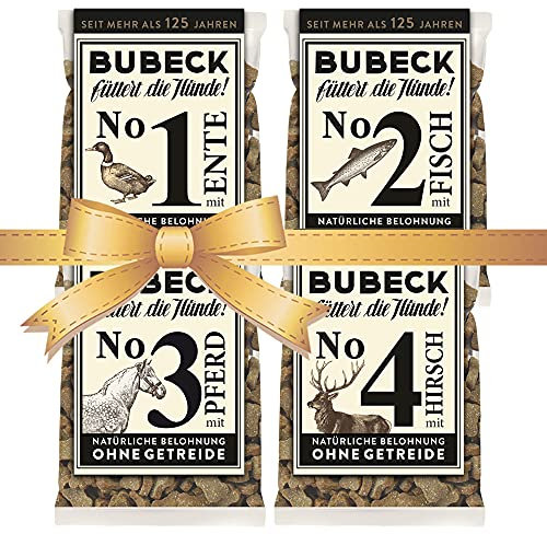 Hundekekse getreidefrei von Bubeck | mit Ente, Fisch, Pferd & Hirsch zuckerfrei gebacken