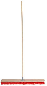 ToM PaR Scopa da strada | Scopa industriale robusta per esterni | Scopa con attacco manico in metallo | Senza manico | Setole rigide per strada, cortile, terrazza & garage | 80 cm