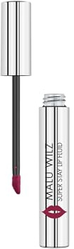 Malu Wilz Super Stay Lip Fluid Nr.7 Dark Berry 3ml - Farbintensiver, flüssiger Lippenstift Rot mit mattem Finish für bezaubernde Lippen, Leichte Textur