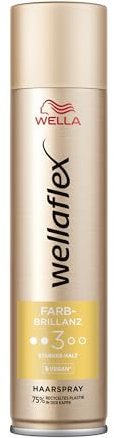 Wellaflex Farbbrillanz Haarspray | Bis zu 48 Std. starker Halt | Sanft zur Kopfhaut | Haltegrad 3, 250ml