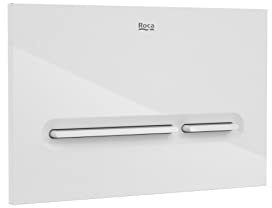 Roca A890199000 Placa de accionamiento PL5 Dual One con descarga dual Blanca