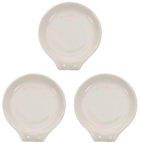 Cabilock 3pièces Support Céramique Pour Cuillère Repose-ustensiles Élégant Et Pratique Pour Cuisine Pour Soupes Et Sauces Accessoire De Cuisine Décoratif Et Fonctionnel