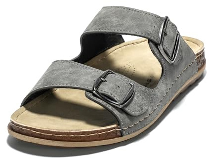 JOMIX Sandalias Hombre Verano con Hebilla Chanclas Playa Hombre Piscina Mar