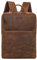 STILORD 'Noé' Mochila Elegante para Ordenador de 14 Pulgadas Mochilas de Cuero para Negocios Hombre Mujer Backpack de Trabajo Cuero Genuino, Color:avani - marrón
