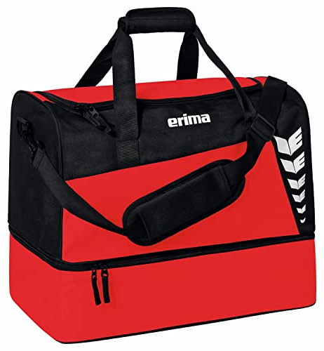 Erima Sporttasche mit Bodenfach Six Wings Rot/Schwarz M