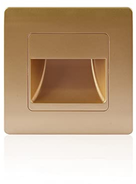 Opaeroo LED Wall Lamp PIR Motion Sensor Stair Case Light AC85-265V Recessed Step Lamp Corridor Lighting Indoor Wall Lighting Gold