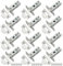 Bwintech 12 Pcs 75mm Steel Satin Nickel Tubular Latch, Premium Mortice Latch, for use with Sprung Lever Door Handles