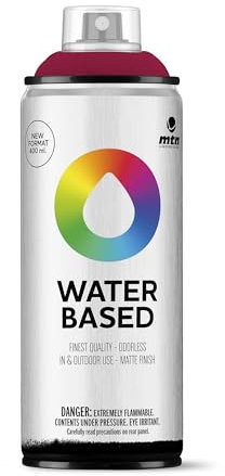 MTN Water Based RV-3004 Rojo Burdeos, Spray Base Agua 400ml