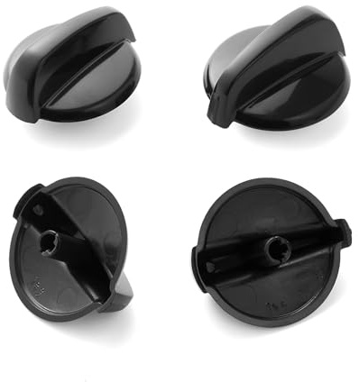 WB03K10216 Stove Knobs Cooktop Replacement Parts for GE Range Cooktop Oven Knobs KIP 5F30 222D1140 General Electric Black Gas Cooktop GE Surface Burner Control Knobs 4 Pcs