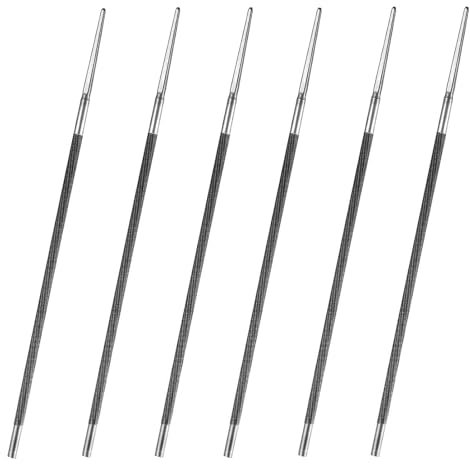 Lime Tronconneuse, 6 Pièces Lime Chaîne Tronçonneuse, 5.5mm Lime Ronde D'affûtage, pour L'affûtage Manuel des Chaînes de Tronçonneuses