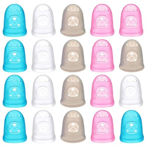 FDCGAS Protector de Dedos de Goma - 10 pcs Protector de Dedos de Mano, Fundas de Goma para Dedos, Protectores de Dedos de Goma, empuñaduras de Goma,para dedal, Protector de Dedo para Tocar Guitarra