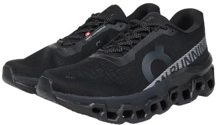 On Cloudmonster 2 Herren-Sneaker, Schwarz/Schwarz, 43 EU